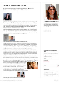 PATRICIA ARRUTI- THE ARTIST - Modeling and activating your dream