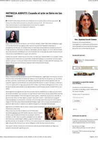 PATRICIA ARRUTI: Cuando el arte se lleva en las venas - Dando Fo